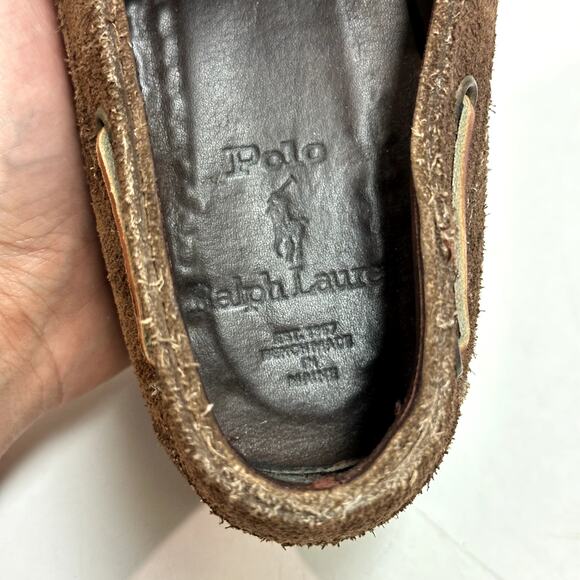 Rancourt & Co x Polo Ralph Lauren Brown Suede Kiltie Moc Loafer Bench Made USA 9 - Picture 9 of 12